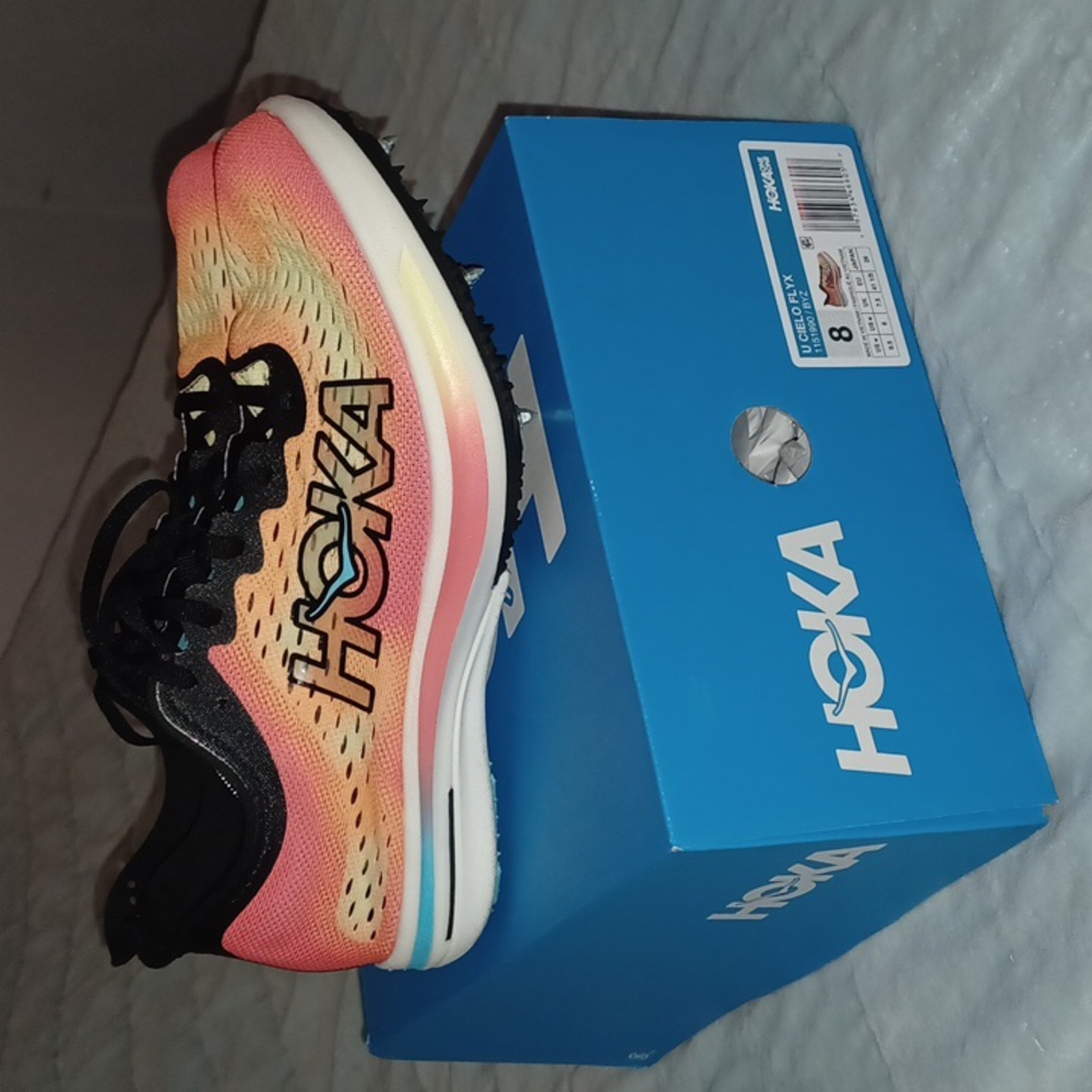 Hoka U Cielo FlyX Track Spike Shoes NEW NIB Womens 9.5 Mens 8 Unisex